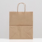 Пакет крафт без печати, круглая ручка 24 х 14 х 28 см, набор 3 шт (комплект 2 шт) - фото 26161342 Пакет крафт без печати, круглая ручка 24 х 14 х 28 см, набор 3 шт (комплект 2 шт) - фото 26161342