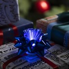 Светодиодная игрушка «Бант-звезда» 9 × 6 × 9 см, батарейки LR44х3, свечение мульти, синяя - Фото 2