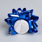 Светодиодная игрушка «Бант-звезда» 9 × 6 × 9 см, батарейки LR44х3, свечение мульти, синяя - Фото 5