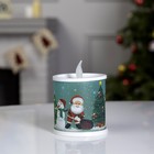 Светодиодная фигура «Свеча с Дедом Морозом и снеговиком» 7.5 × 10 × 7.5 см, пластик, батарейки AG13х3, свечение мульти - Фото 2
