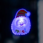 Игрушка световая "Дед Мороз"  6x8 см, 1 LED, LR44x3 (в компл.), мерцание, МУЛЬТИ - фото 3786527