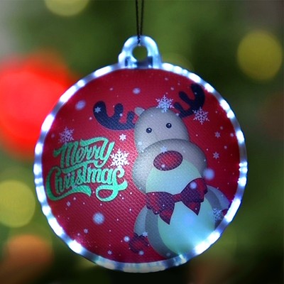 Световая подвеска «Олень» 8 см, батарейки LR44×3 (в комплекте), свечение мульти