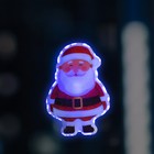 Светодиодная игрушка на липучке «Дед Мороз» 7 × 10 см, батарейки LR44х3, свечение мульти - фото 280621494