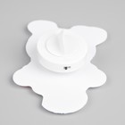 Светодиодная игрушка на липучке «Снеговик в шляпе» 7 × 10 см, батарейки LR44х3, свечение мульти - Фото 3