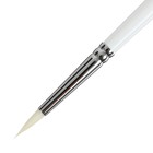 Кисть Синтетика круглая, Roubloff серия 1В12 № 4, ручка длинная белая, белая обойма - Фото 3