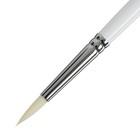 Кисть Синтетика круглая, Roubloff серия 1В12 № 5, ручка длинная белая, белая обойма - Фото 3