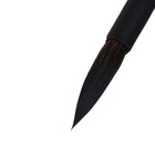 Кисть Синтетика, имитация Белки, круглая, Roubloff серия Black round № 8, ручка короткая чёрная, покрытие обоймы soft-touch - Фото 3