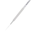 Кисть Лайнер Roubloff из белоснежной синтетики серия White liner № 1, ручка короткая белая, покрытие обоймы soft-touch - фото 9826247
