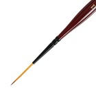 Кисть Лайнер Синтетика Roubloff Хобби s10ARB №1, длинный ворс, короткая ручка покрыта лаком, красный - фото 9965065