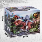 Динозавр «Рекс», стреляет шарами, работает от батареек, свет и звук, цвет коричневый - Фото 6