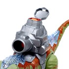 Динозавр «Рекс», стреляет шарами, работает от батареек, свет и звук, цвет зелёный - фото 3877878