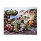 Динозавр «Рекс», стреляет шарами, работает от батареек, свет и звук, цвет зелёный - фото 6651582