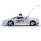 Машина радиоуправляемая «Полиция», свет, работает от батареек, цвет белый - Фото 2