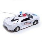 Машина радиоуправляемая «Полиция», свет, работает от батареек, цвет белый - Фото 3