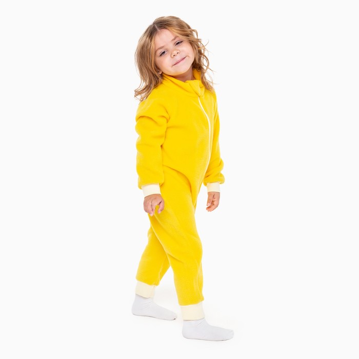Комбинезон для девочки, цвет жёлтый, рост 104-110 см