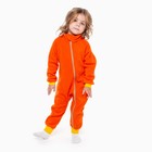 Комбинезон для девочки, цвет оранжевый, рост 86-92 см - Фото 5