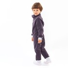 Комбинезон для мальчика, цвет тёмно-серый, рост 98-104 см - Фото 3