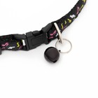 Ошейник двухслойный с фастексом "Музыка", 30 х 1 см, чёрный - фото 27054838