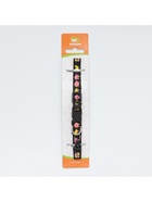 Ошейник двухслойный с фастексом "Грибы" 30 х 1 см, чёрный - фото 31281955