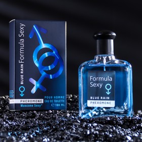 Туалетная вода мужская с феромонами "Formula Sexy Blue Rain", 100 мл