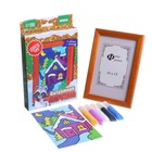 Набор для творчества. Витражная картина и гравюра-открытка «Помощники Деда Мороза» - Фото 3