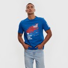 Футболка President Быстрее.Выше.Сильнее, размер L, цвет синий - фото 41571823