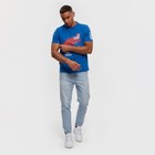 Футболка President Быстрее.Выше.Сильнее, размер L, цвет синий - фото 41571824