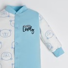 Комбинезон детский, цвет голубой/baby lovely, рост 80 см - фото 50963829