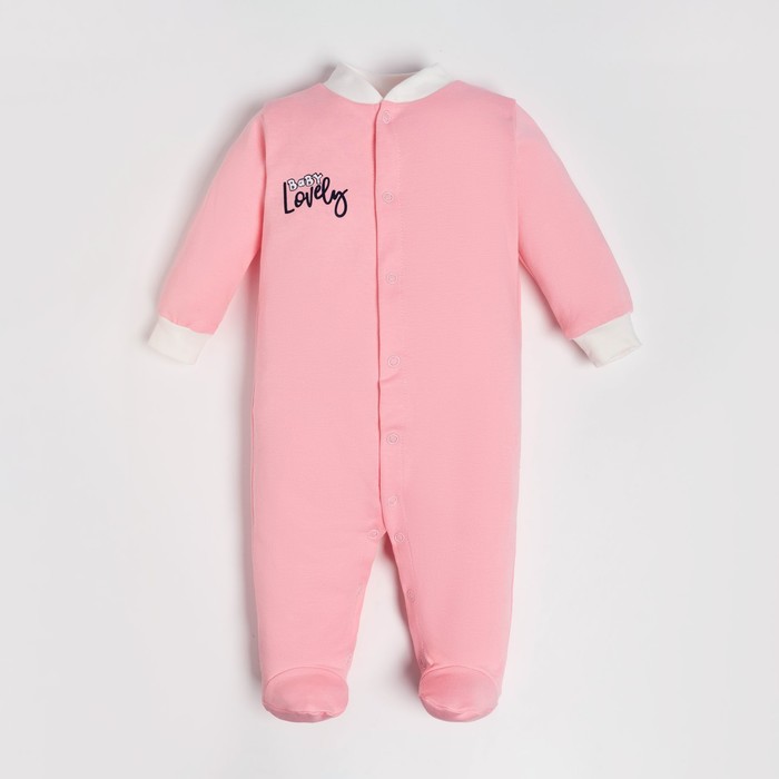 Комбинезон детский, цвет розовый/baby lovely, рост 74 см - Фото 1