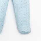 Ползунки детские, цвет голубой/дракоша, рост 80 см - фото 33482913