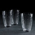 Набор стеклянных стаканов «Мармелад», 360 мл, 3 шт - фото 318971849