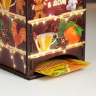 Новогодний чайный домик "Полочки. Пряники" 20х10,5х9,5 см (комплект 2 шт) - фото 26344742