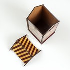 Новогодний чайный домик "Полочки. Пряники" 20х10,5х9,5 см (комплект 2 шт) - фото 26344744