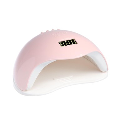 УЦЕНКА Лампа для гель-лака JessNail SUN 5 BL, UV/LED, 48 Вт, 24 диода, таймер 10/30/60 сек, розовая