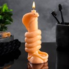 Фигурная свеча "Королевская кобра" телесная, 240гр - фото 9864602