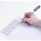 Ручка гелевая PENSAN "Glitter Gel", чернила с блестками серебро, узел 1 мм, линия письма 0,5 мм, с держателем - Фото 5