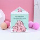 Адвент календарь "С Новокотием!", 4 бомбочки для ванны по 120 г, микс цветов и ароматов - фото 804937939