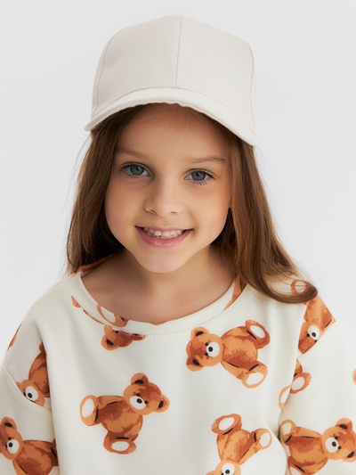 Кепка однотонная MINAKU, цвет экрю, размер 52-54