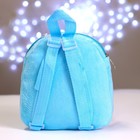 Рюкзак детский плюшевый для девочки «Котик», с карманом, 22×17 см - фото 3200381