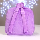 Рюкзак детский плюшевый для девочки «Зайка», 24×24 см, на новый год - фото 3436684