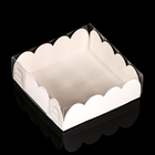 Коробочка для печенья белая, 9 х 9 х3 см - Фото 2