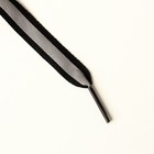 Шнурки, 110 см, светоотражающие, цвет чёрный - Фото 3