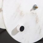 Блюдо из мрамора Magistro Marble, 2-ярусное, d=25/30×33 см, цвет белый - Фото 4