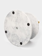 Этажёрка для фруктов и десертов Magistro Marble, 2 яруса, d=25/20×26.5 см, мрамор, белая - Фото 4