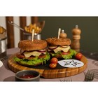 Блюдо для подачи Magistro Valley, d=30 см, сланец, бамбук - Фото 9