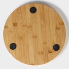 Блюдо для подачи Magistro Valley, d=30 см, сланец, бамбук - Фото 6