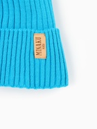 Шапка детская MINAKU: Cozy Winter с отворотом, бирюзовая, размер 52-56 (5-7 лет) - Фото 12