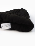 Шапка детская MINAKU: Cozy Winter с отворотом, чёрная, размер 52-56 (5-7 лет) - Фото 12