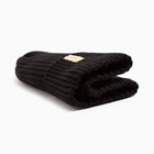 Шапка детская MINAKU с отворотом р-р 52-56, цв.чёрный 7882381