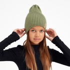 Шапка детская MINAKU р-р 56-58, цв.зелёный 7882393